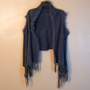 SAACHI Women's Faux Fur Shawl